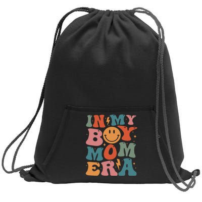 In My Boy Mom Era Sweatshirt Cinch Pack Bag