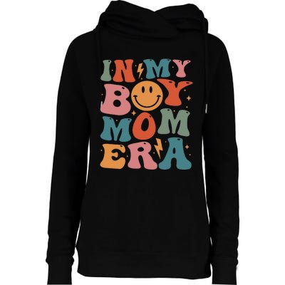 In My Boy Mom Era Womens Funnel Neck Pullover Hood