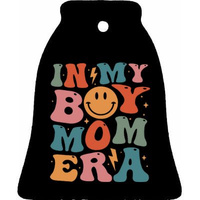 In My Boy Mom Era Ceramic Bell Ornament