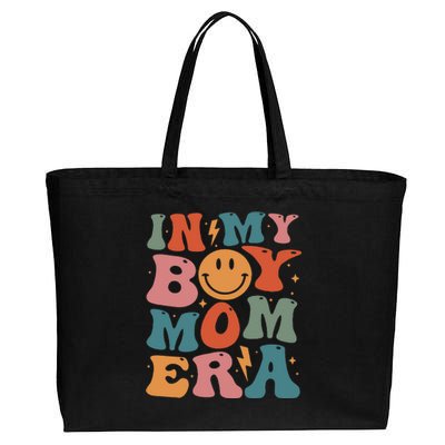 In My Boy Mom Era Cotton Canvas Jumbo Tote