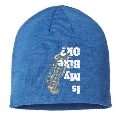 Is My Bike Ok? Funny Vintage Biker Gift For Bikers Sustainable Beanie