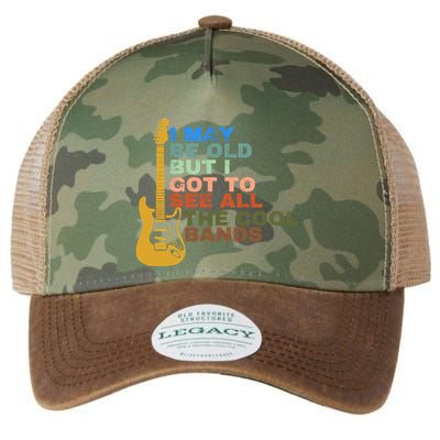 I May Be Old But I Got To See All The Cool Bands Legacy Tie Dye Trucker Hat