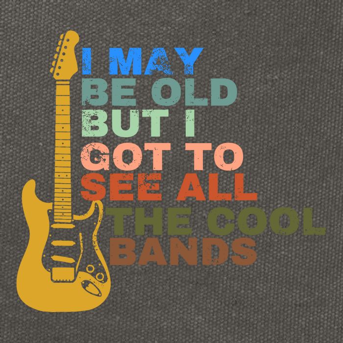 I May Be Old But I Got To See All The Cool Bands Cotton Canvas Backpack