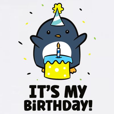 It's My Birthday! Cute Birthday Penguin T-Shirt