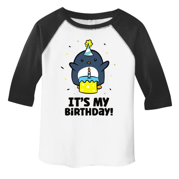 It's My Birthday! Cute Birthday Penguin Toddler Fine Jersey T-Shirt