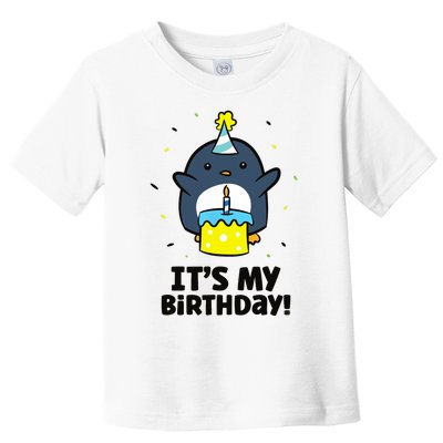 It's My Birthday! Cute Birthday Penguin Toddler T-Shirt