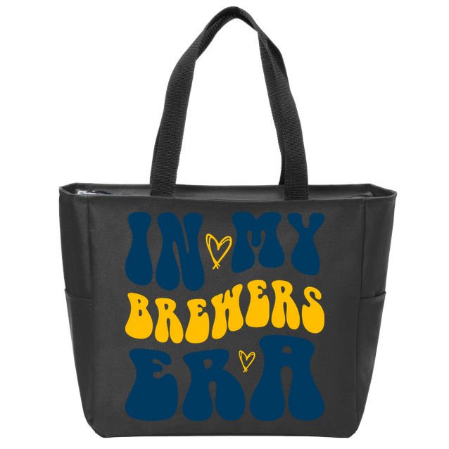 In My Brewers Era Milwaukee Baseball Lover Zip Tote Bag