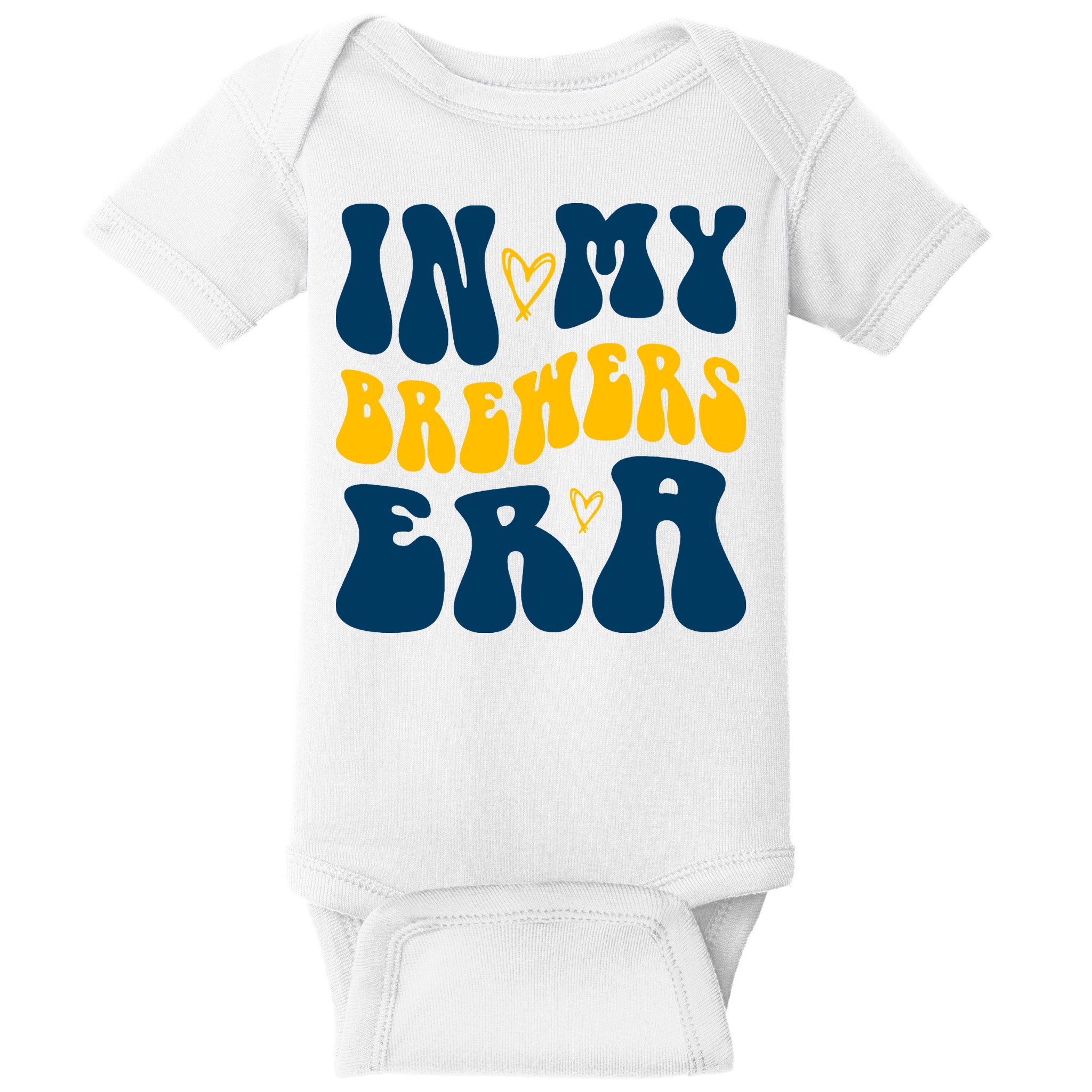 In My Brewers Era Milwaukee Baseball Lover Baby Bodysuit
