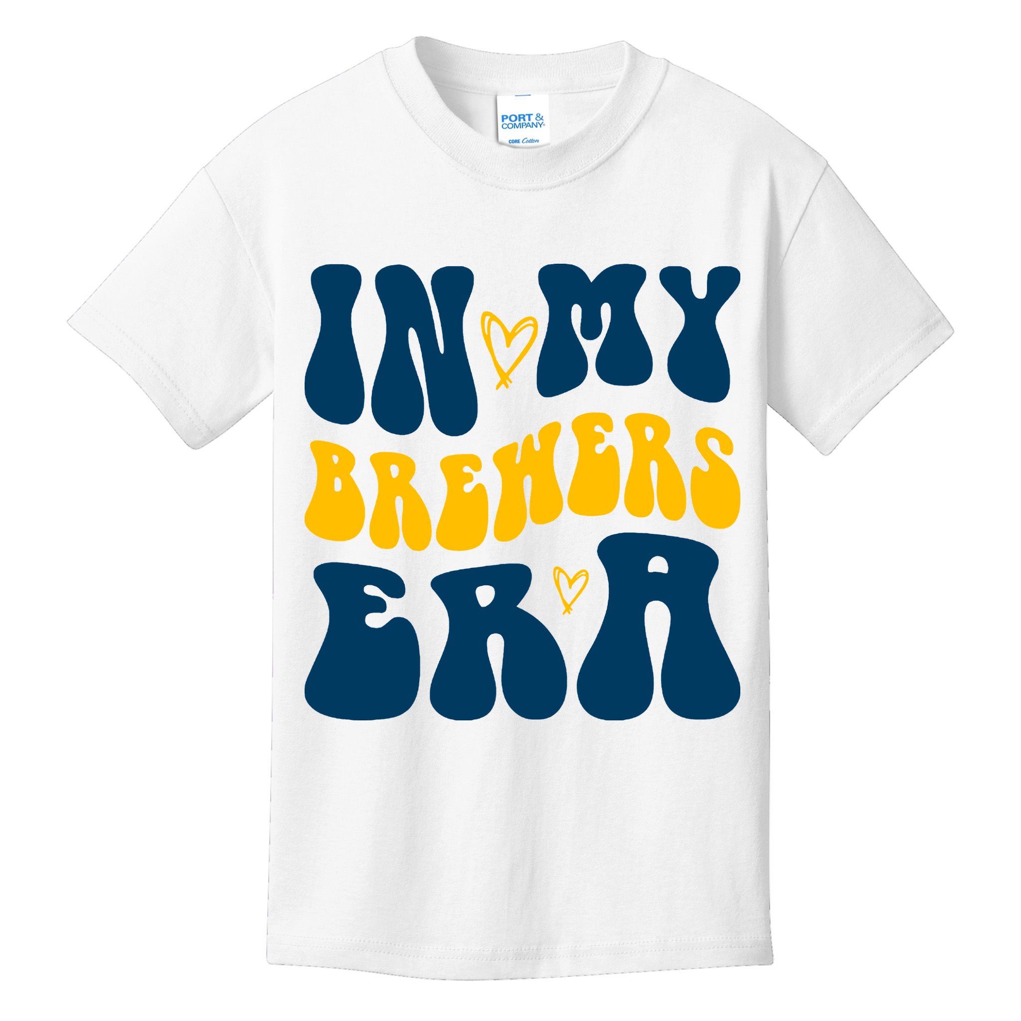 In My Brewers Era Milwaukee Baseball Lover Kids T-Shirt
