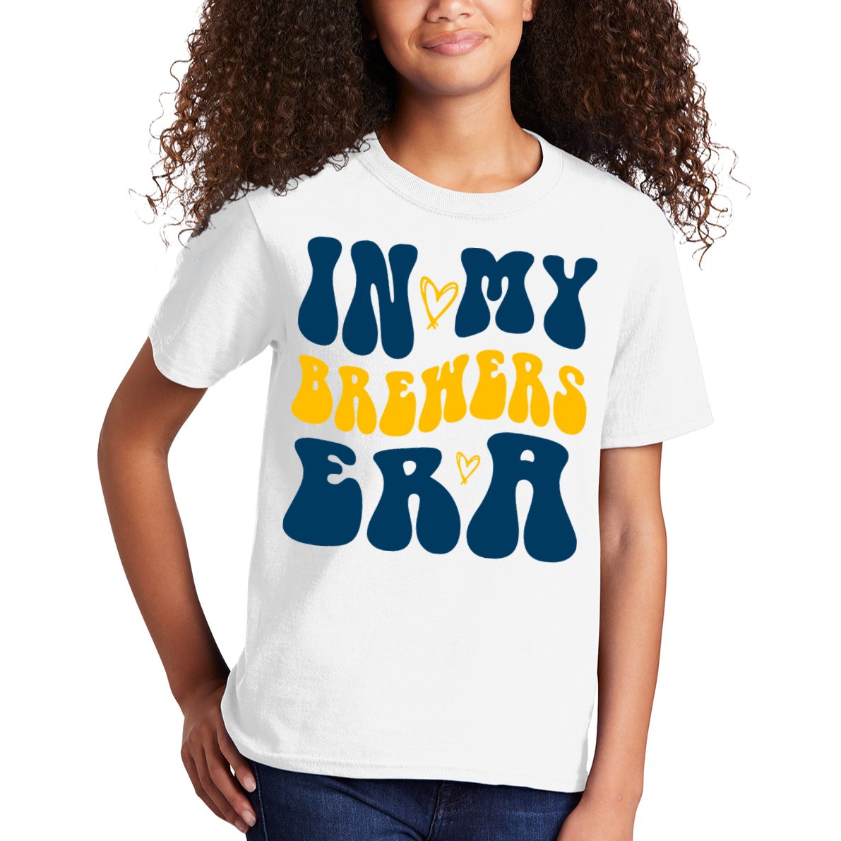 In My Brewers Era Milwaukee Baseball Lover Kids T-Shirt