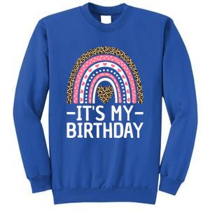 Its My Birthday Women Bday Outfit Rainbow Birthday Sweatshirt