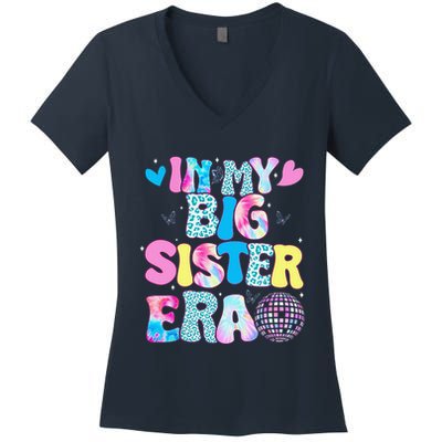 In My Big Sister Era Cute To Be A Big Sister Women's V-Neck T-Shirt