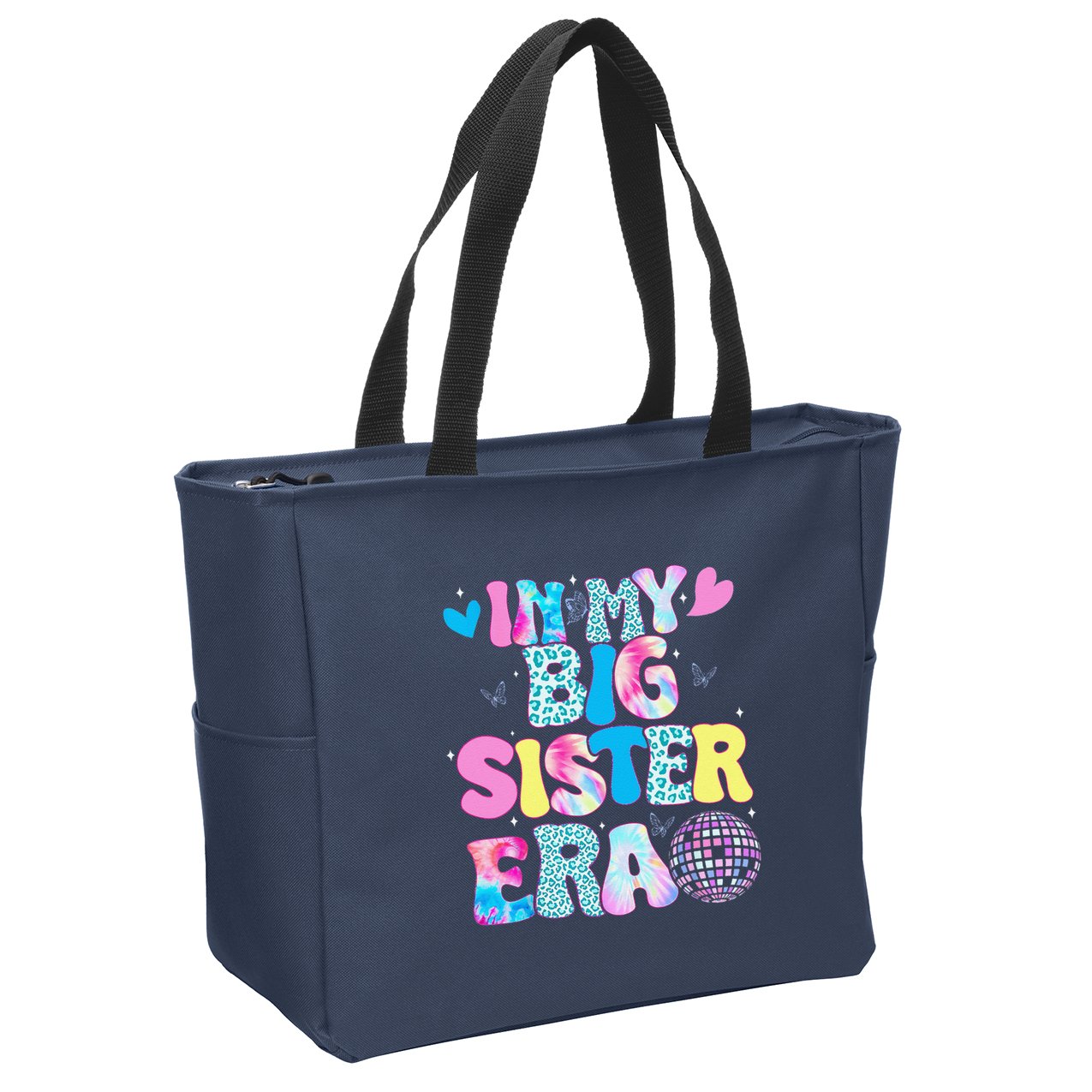 In My Big Sister Era Cute To Be A Big Sister Zip Tote Bag