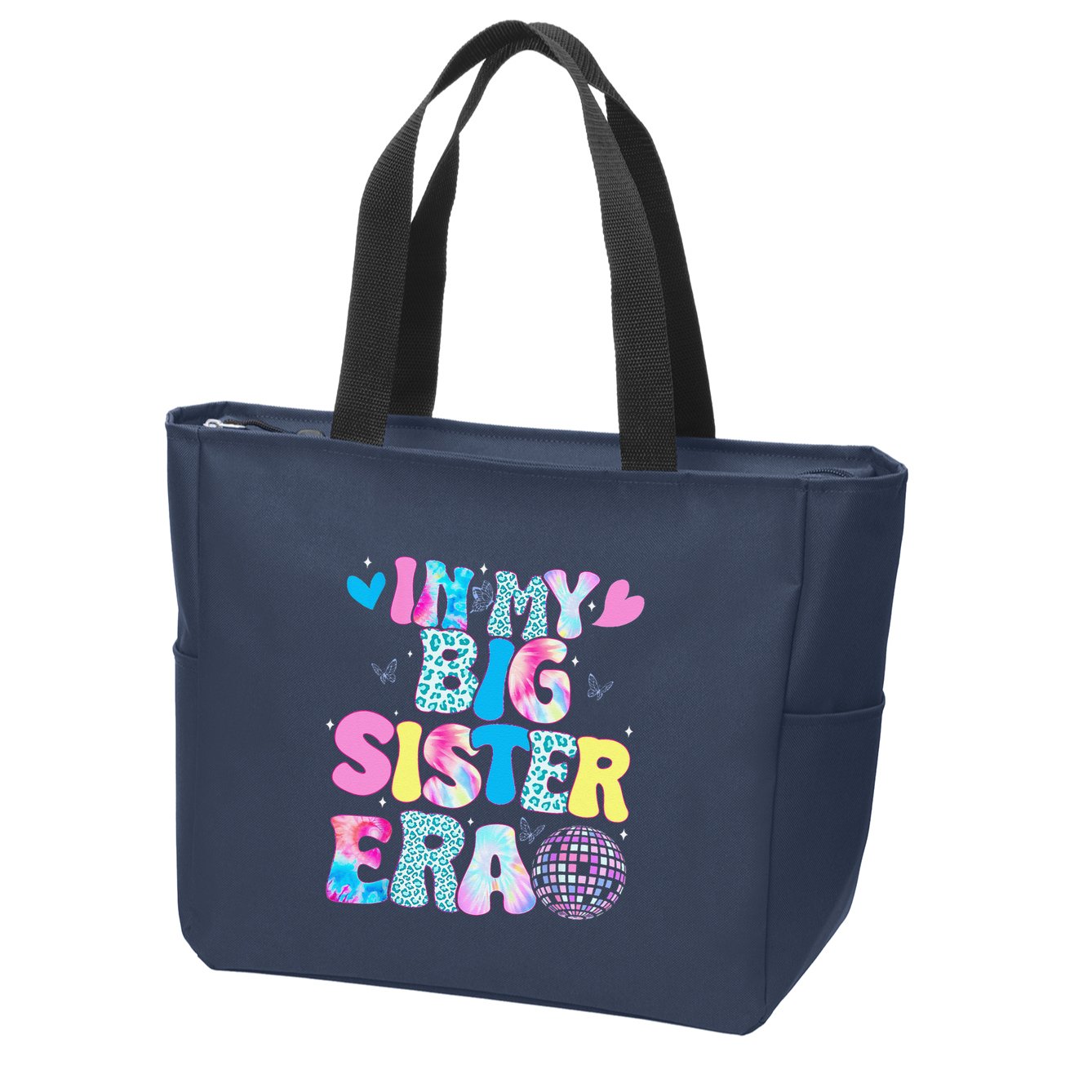 In My Big Sister Era Cute To Be A Big Sister Zip Tote Bag
