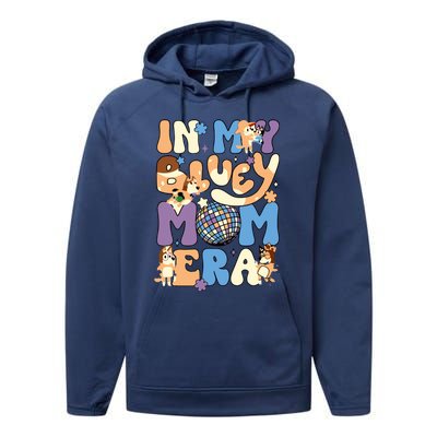 In My Blue Mom Era Performance Fleece Hoodie