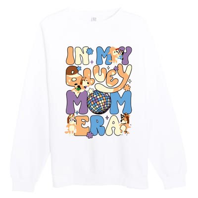 In My Blue Mom Era Premium Crewneck Sweatshirt