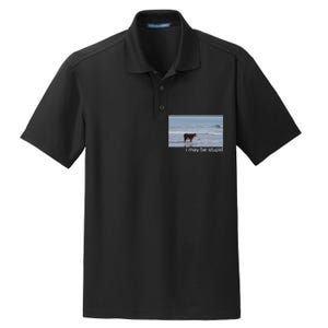 I May Be Stupid Funny Dry Zone Grid Polo