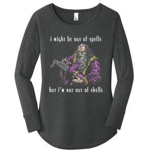 I Might Be Out Of Spells But IM Not Out Of Shells Up Women's Perfect Tri Tunic Long Sleeve Shirt