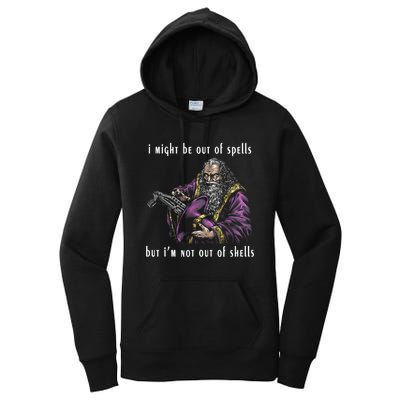 I Might Be Out Of Spells But IM Not Out Of Shells Up Women's Pullover Hoodie