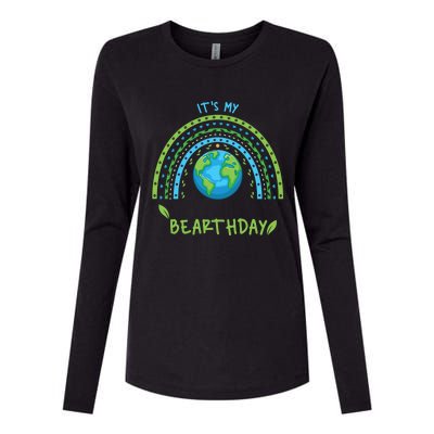 It’s My Bearthday Earth Day April 22 Birthday Party Gift Womens Cotton Relaxed Long Sleeve T-Shirt