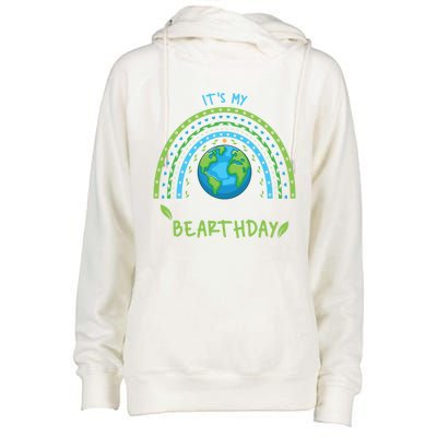 It’s My Bearthday Earth Day April 22 Birthday Party Gift Womens Funnel Neck Pullover Hood