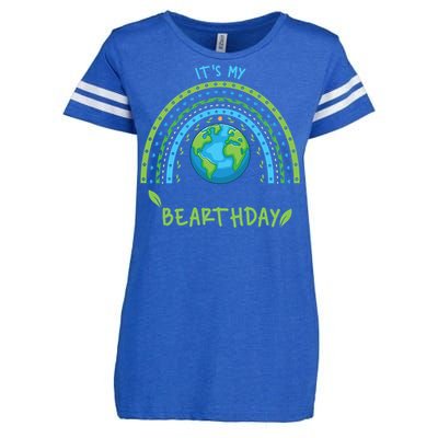 It’s My Bearthday Earth Day April 22 Birthday Party Gift Enza Ladies Jersey Football T-Shirt