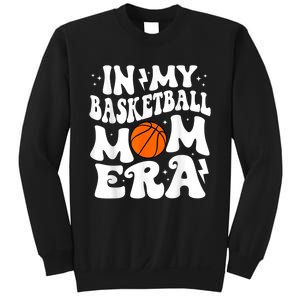 In My Basketball Mom Era Cute Groovy Basketball Sweatshirt