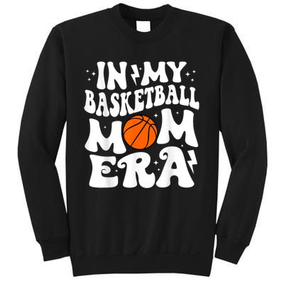 In My Basketball Mom Era Cute Groovy Basketball Sweatshirt