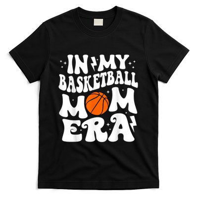 In My Basketball Mom Era Cute Groovy Basketball T-Shirt