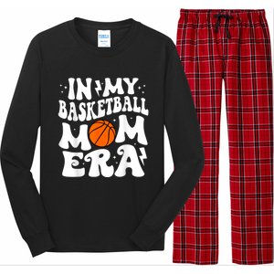 In My Basketball Mom Era Cute Groovy Basketball Long Sleeve Pajama Set