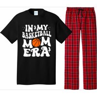 In My Basketball Mom Era Cute Groovy Basketball Pajama Set