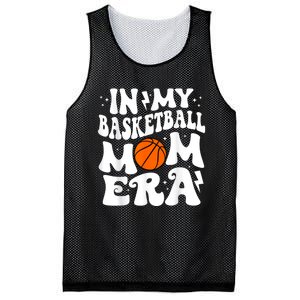 In My Basketball Mom Era Cute Groovy Basketball Mesh Reversible Basketball Jersey Tank