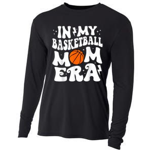 In My Basketball Mom Era Cute Groovy Basketball Cooling Performance Long Sleeve Crew