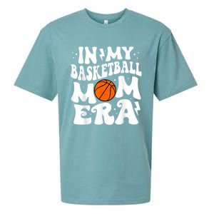 In My Basketball Mom Era Cute Groovy Basketball Sueded Cloud Jersey T-Shirt