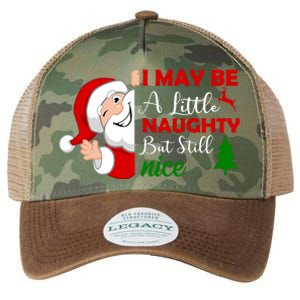 I May Be A Little Naughty But Still Nice Legacy Tie Dye Trucker Hat