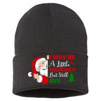 I May Be A Little Naughty But Still Nice Sustainable Knit Beanie