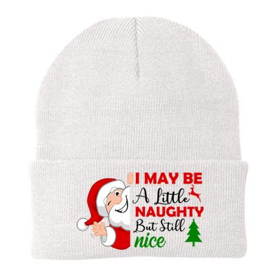 I May Be A Little Naughty But Still Nice Knit Cap Winter Beanie