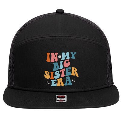 In My Big Sis Era Groovy 7 Panel Mesh Trucker Snapback Hat