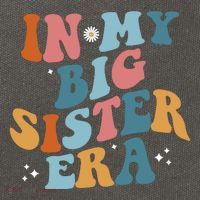 In My Big Sis Era Groovy Cotton Canvas Backpack