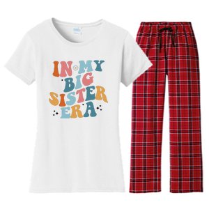 In My Big Sis Era Groovy Women's Flannel Pajama Set