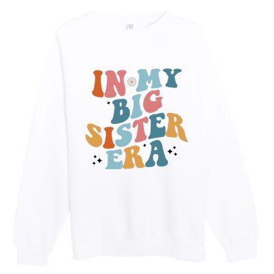 In My Big Sis Era Groovy Premium Crewneck Sweatshirt