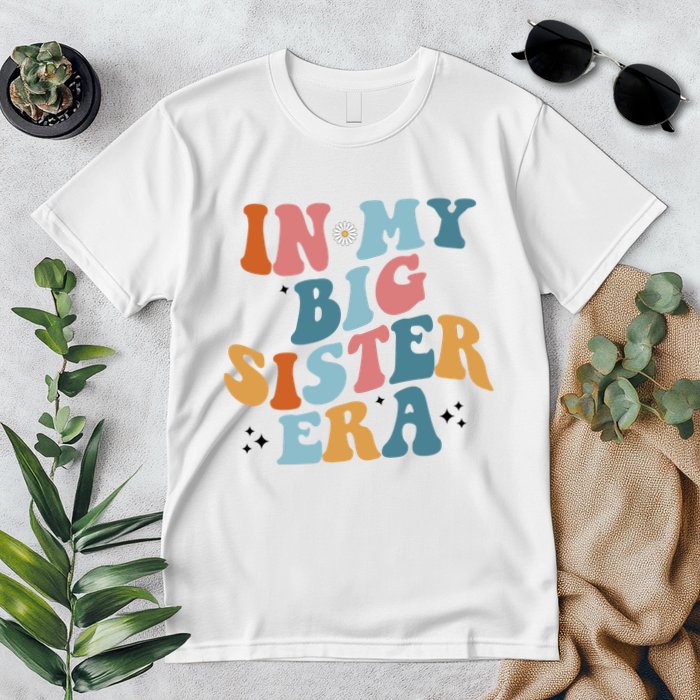 In My Big Sis Era Groovy Premium T-Shirt