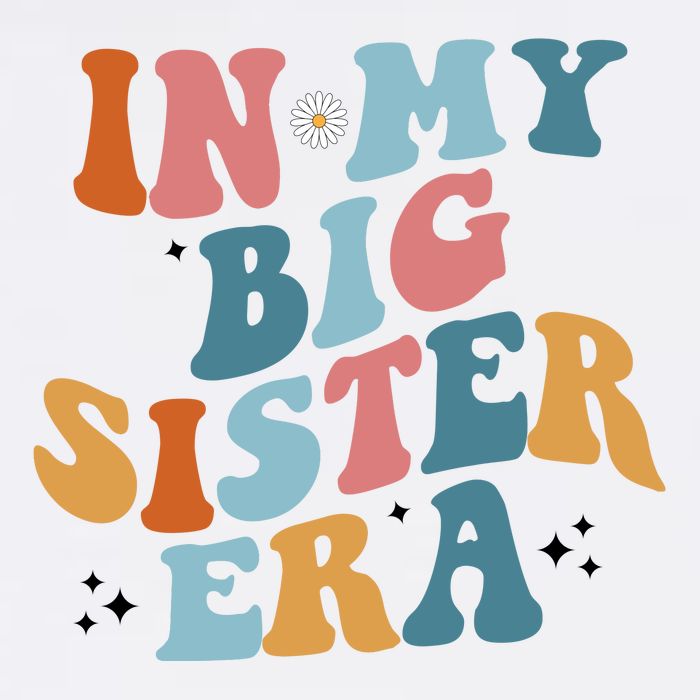 In My Big Sis Era Groovy Premium T-Shirt