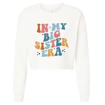 In My Big Sis Era Groovy Cropped Pullover Crew