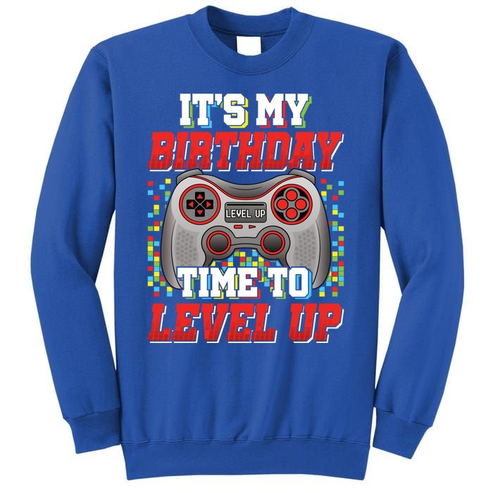 ItS My Birthday Time To Level Up Video Game Birthday Gift Sweatshirt