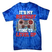 ItS My Birthday Time To Level Up Video Game Birthday Gift Tie-Dye T-Shirt