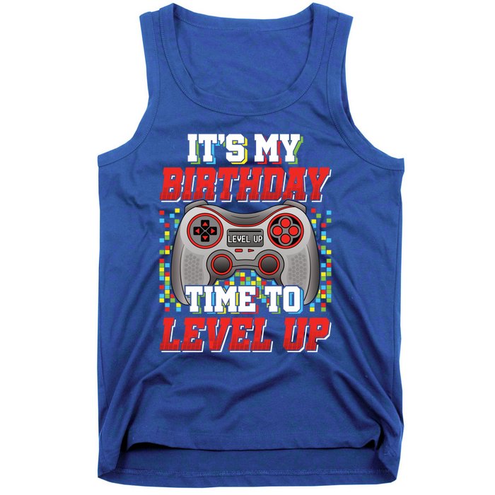 ItS My Birthday Time To Level Up Video Game Birthday Gift Tank Top