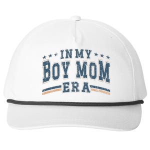 In My Boy Mom Era Boy Mama Era Snapback Five-Panel Rope Hat