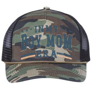 In My Boy Mom Era Boy Mama Era Retro Rope Trucker Hat Cap