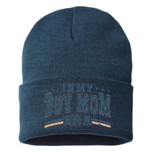 In My Boy Mom Era Boy Mama Era Sustainable Knit Beanie